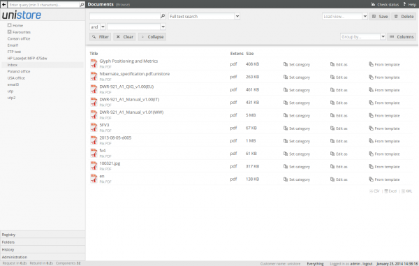 Inbox view