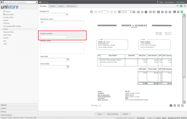 Selecting active form field