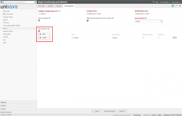 Adding new permissions