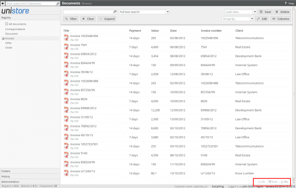 Exporting current registry view