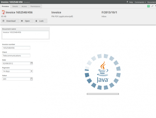 Unistore PDF viewer first loading